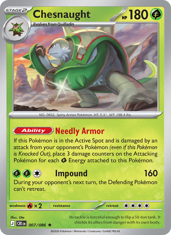 Chesnaught - 007/086 - Chaos Rising (me04)