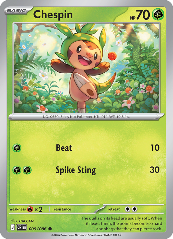 Chespin - 005/086 - Chaos Rising (me04)