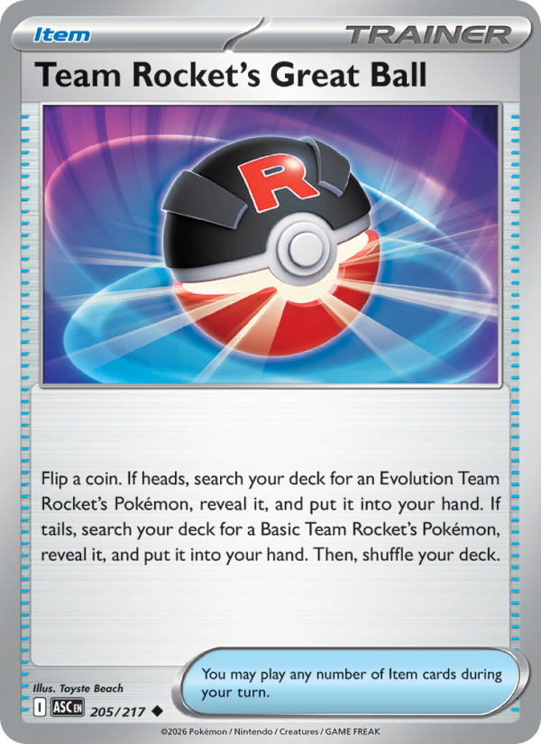Team Rocket's Great Ball - 205/217 - Ascended Heroes (me02.5)