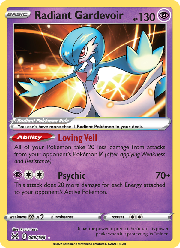 Radiant Gardevoir - 069/196 - Lost Origin (swsh11)