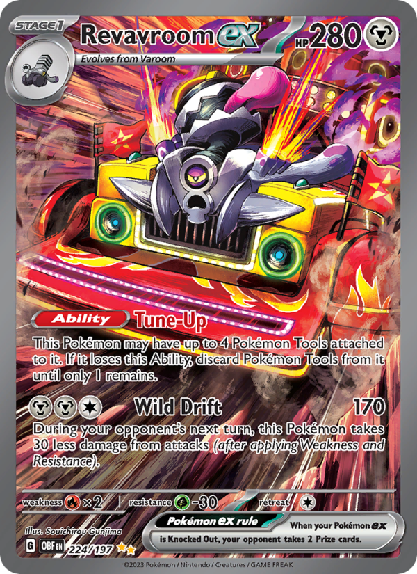 Revavroom ex - 224/197 - Obsidian Flames (sv03)