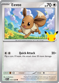 Eevee - 117/128 - Mega Evolution: 30th Celebration (30C) Pokémon card