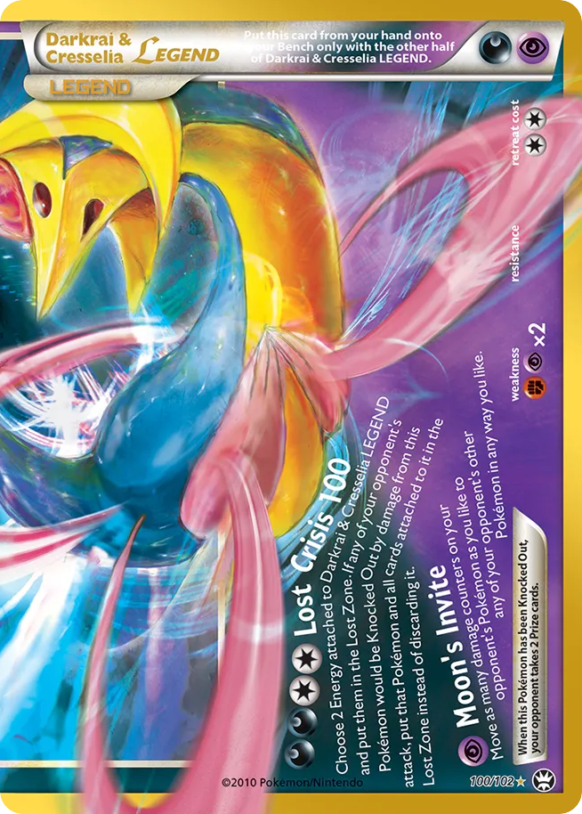 Darkrai & Cresselia LEGEND - 100/102 - Mega Evolution: 30th Celebration Classic Collection (30C-CC) Pokémon card
