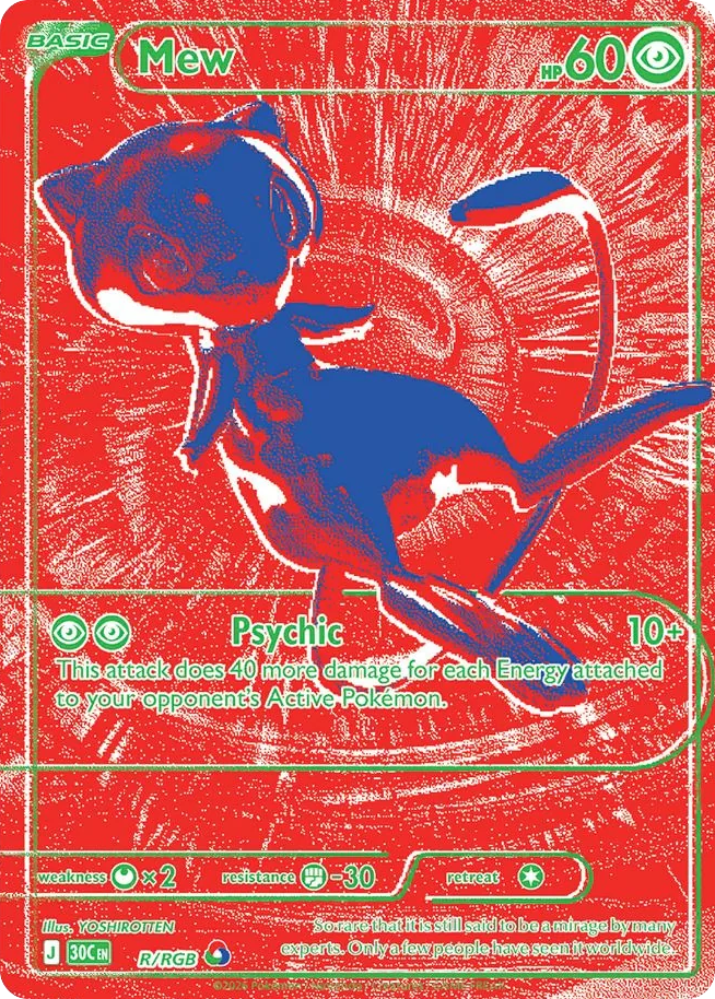 Mew - R/RGB - Mega Evolution: 30th Celebration (30C) Pokémon card
