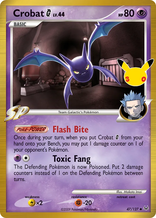 Crobat G - 047/127 - Mega Evolution: 30th Celebration Classic Collection (30C-CC) Pokémon card