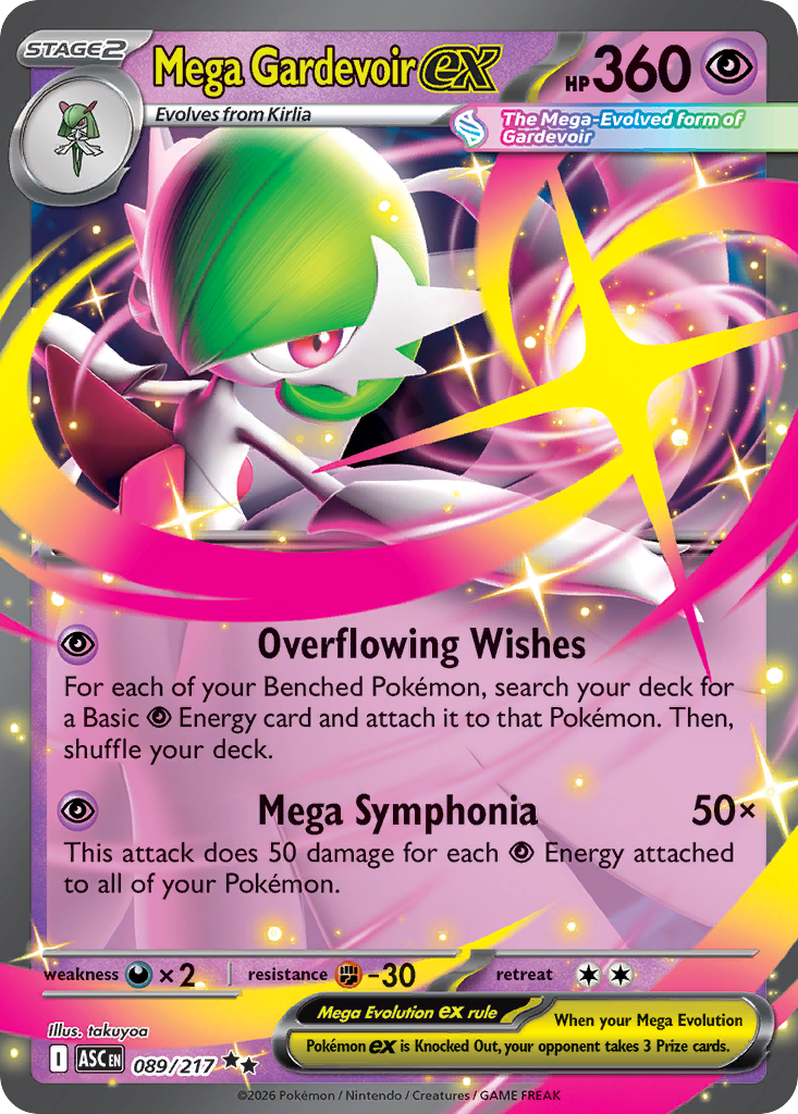 Mega Gardevoir ex - 089/217 - Ascended Heroes (ASC)