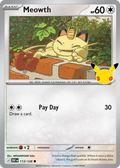 Meowth - 113/128 - Mega Evolution: 30th Celebration (30C) Pokémon card