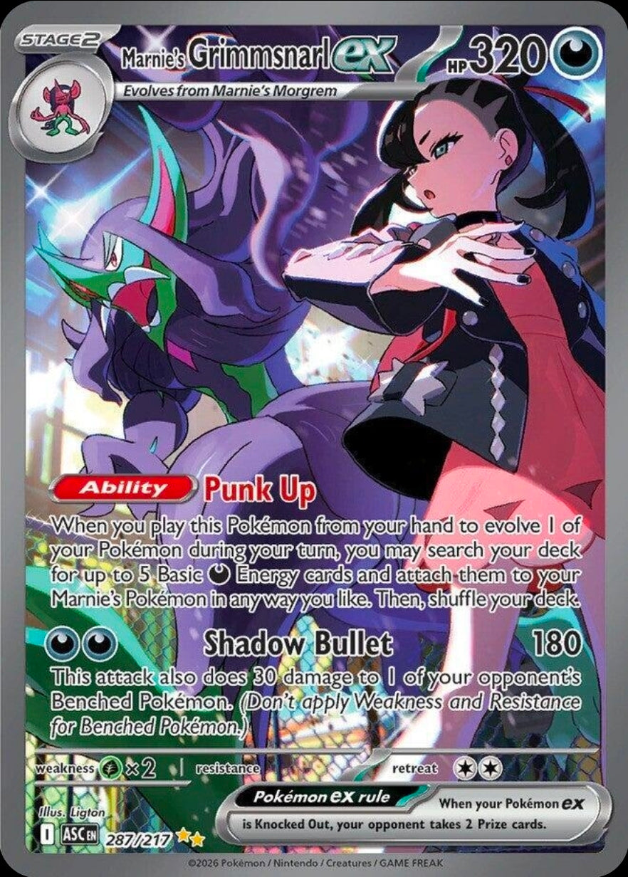 Marnie's Grimmsnarl Ex - 287/217 - Ascendes Heroes