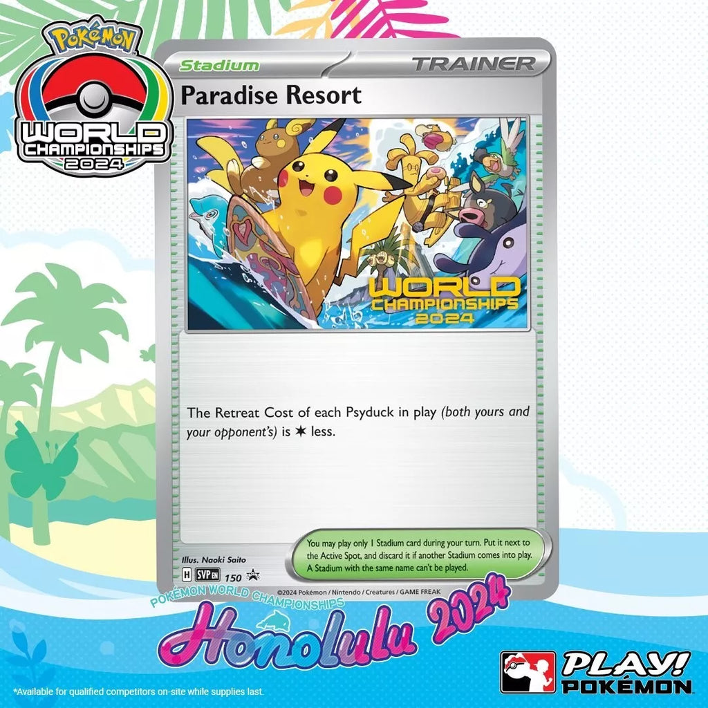 Pokemon World Championship 2024 Paradise Resort SVP 150 Hawaii Promo Sealed