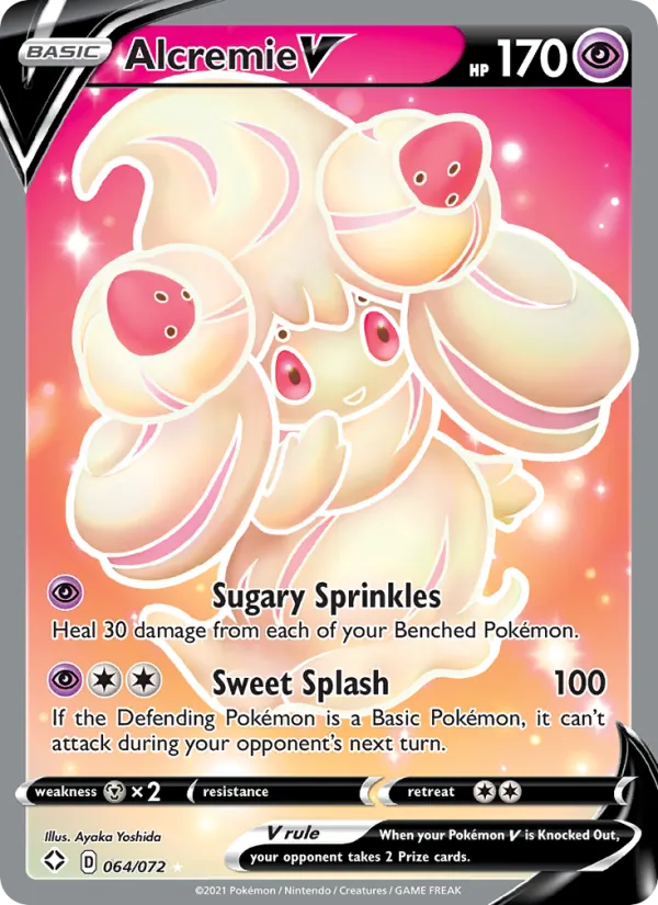 Alcremie V - 64/72 - Shining Fates (swsh4.5) (Holo)